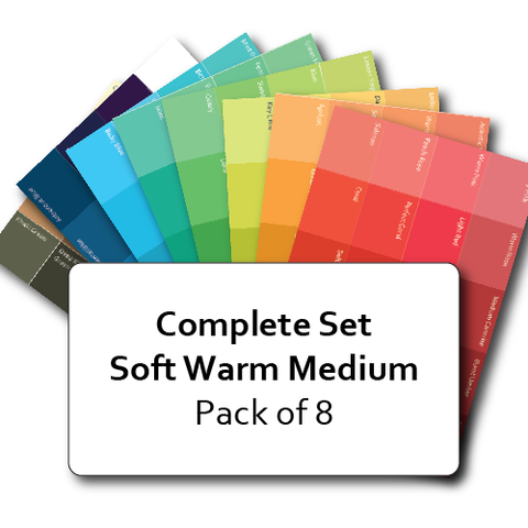 Complete Set of Soft Warm Medium Postcard Prints