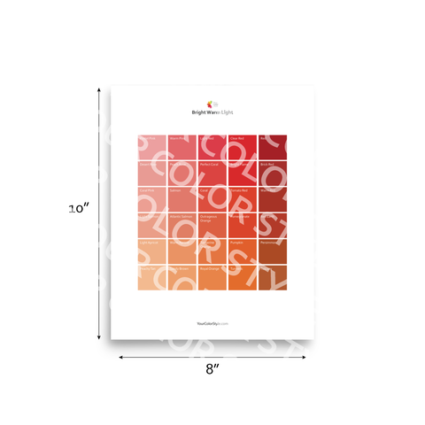 Bright Warm Light Color Palette - Reds