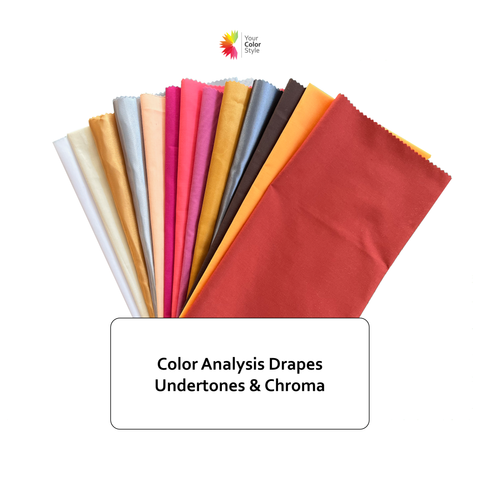 Color Analysis Drapes - Undertone & Chroma Indicator