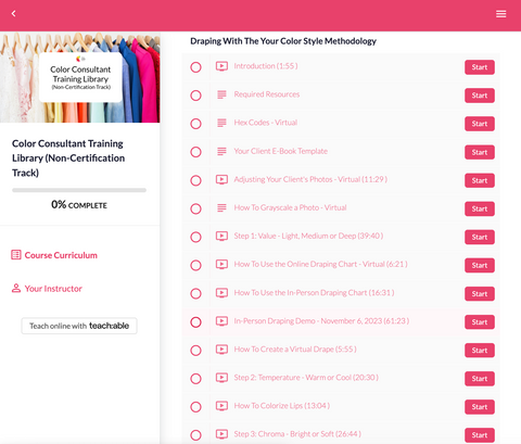 Color Consultant Training