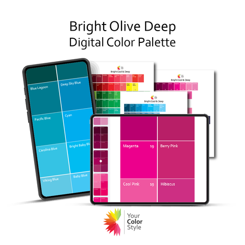 Bright Deep Color Palettes for Olive Skin Tone