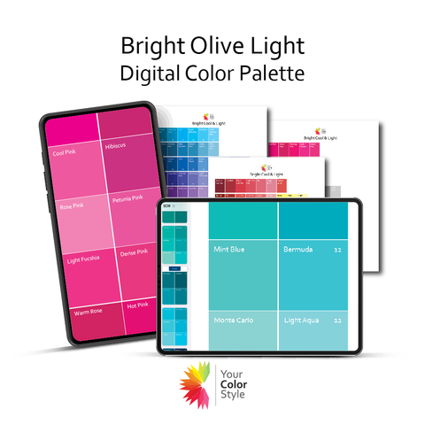 Bright Light Color Palettes for Olive Skin Tone