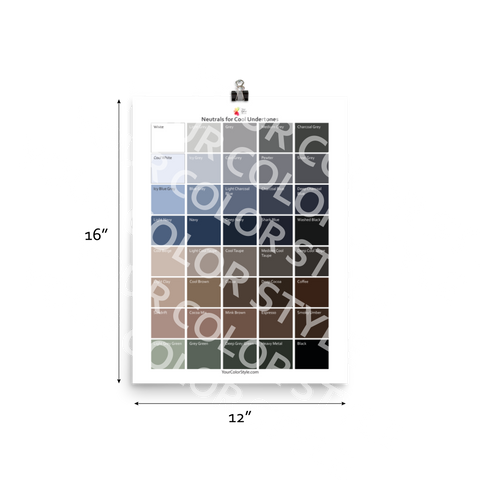 Neutrals for Cool Undertones - Poster