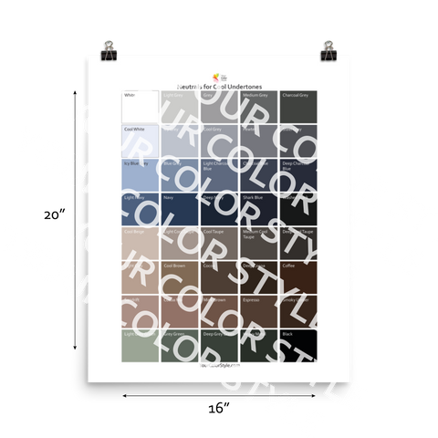 Neutrals for Cool Undertones - Poster