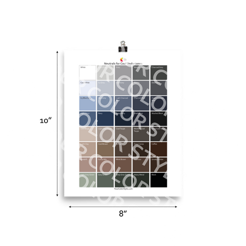 Neutrals for Cool Undertones - Poster