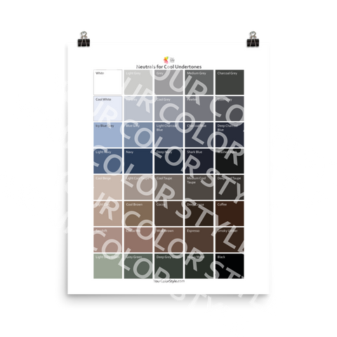 Neutrals for Cool Undertones - Poster