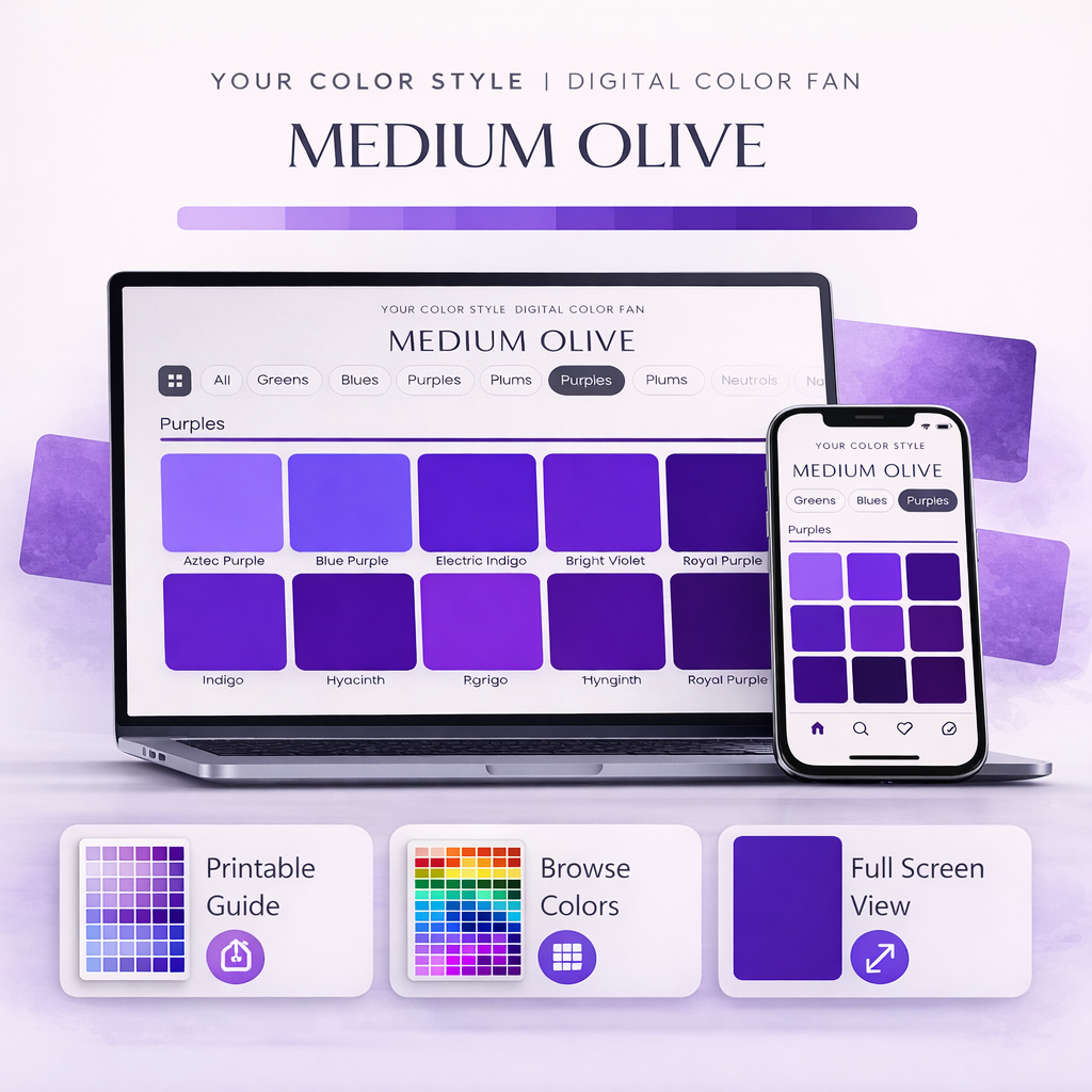 Olive Skin Tone Digital Color Palette | Your Color Style