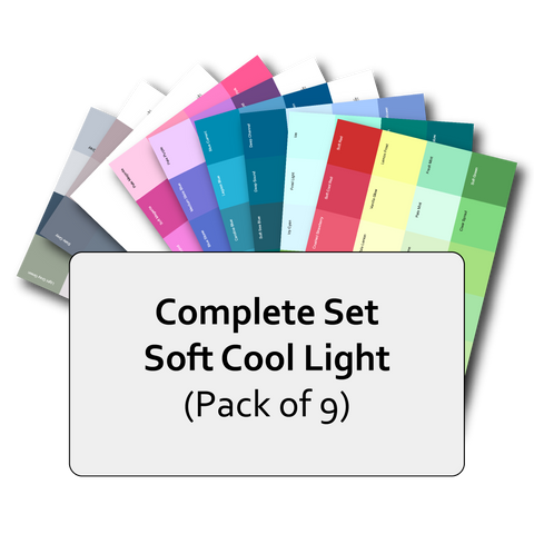 Complete Set of Soft Cool Light Postcard Prints