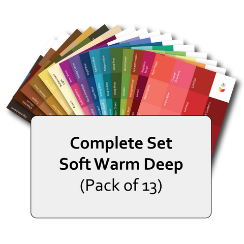 Complete Set of Soft Warm Deep Postcard Prints