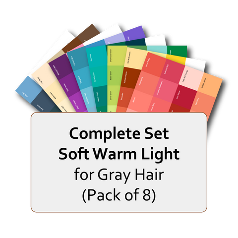 Complete Set of Soft Warm Light for Gray Hair Postcard Prints