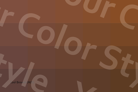 Medium–Deep Cool Browns - Color Palette Postcards