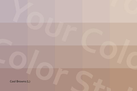 Light Cool Browns - Color Palette Postcard