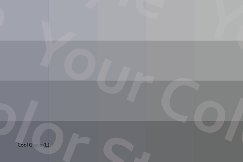 Light Cool Greys - Color Palette Postcard