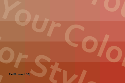 Light–Medium Red Browns - Color Palette Postcard