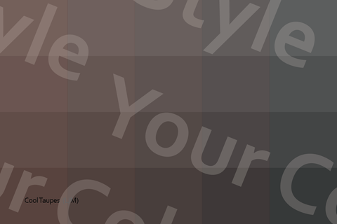 Medium Cool Taupes - Color Palette Postcard