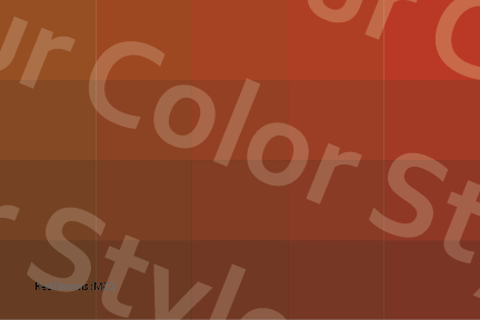 Medium–Deep Red Browns - Color Palette Postcard