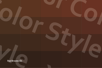 Deep Red Browns - Color Palette Postcard