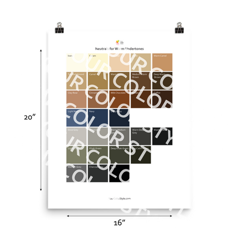 Neutrals for Warm Undertones - Poster