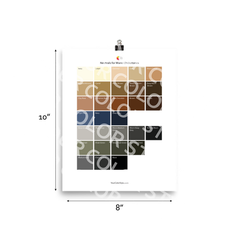 Neutrals for Warm Undertones - Poster