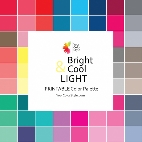 Bright Cool & Light Digital Color Palette