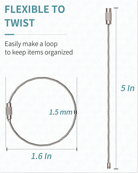 Cable ring twist lock