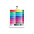 Bright Cool Light Color Palette Poster - 12x16